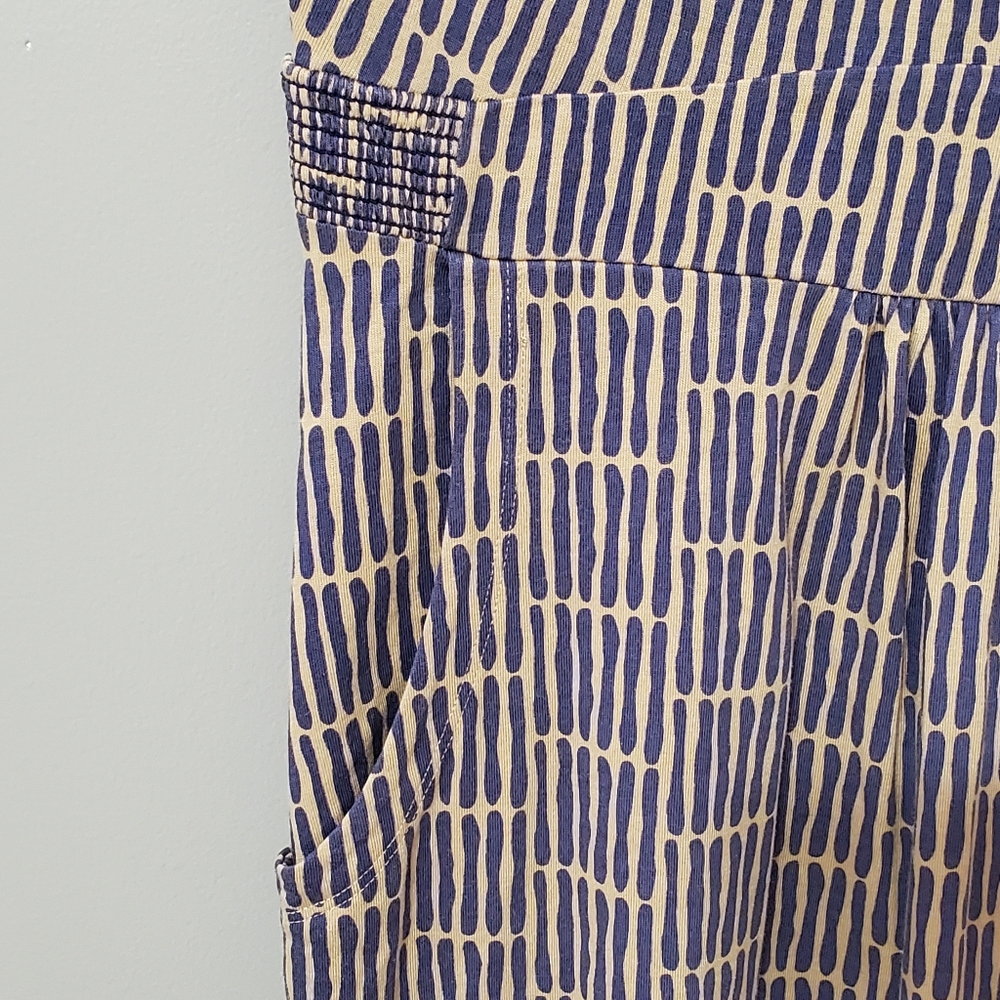 Boden Blue and Tan Dress Womens Size 12 - Picture 4 of 7
